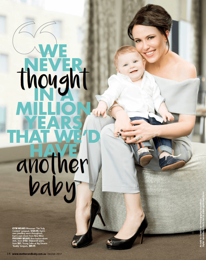 SS16 - Kim Valentine - Mother & Baby Magazine Dec Issue