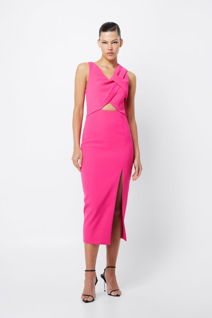 Solace Draped Midi Dress