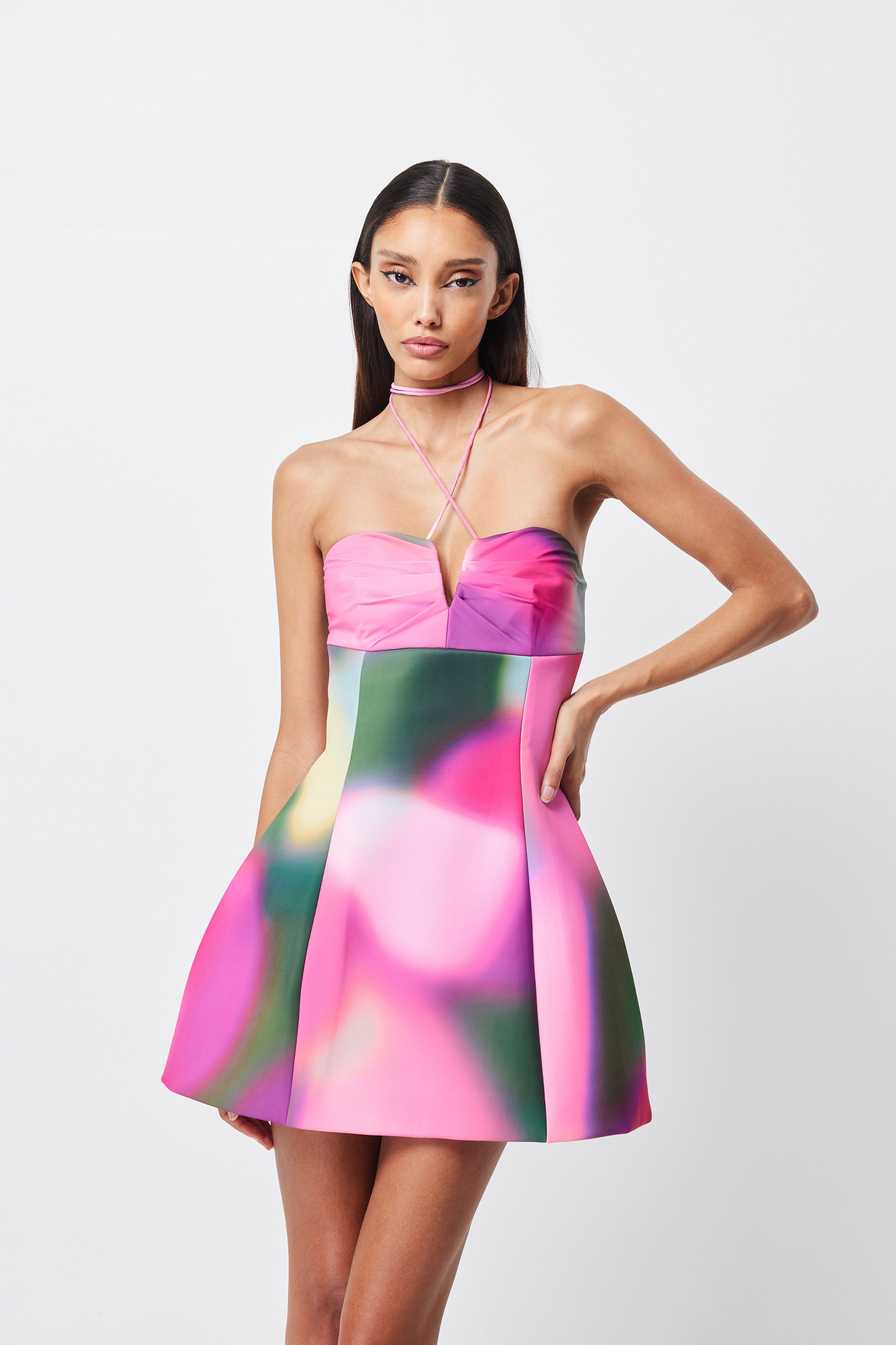 Blurred Mini Dress