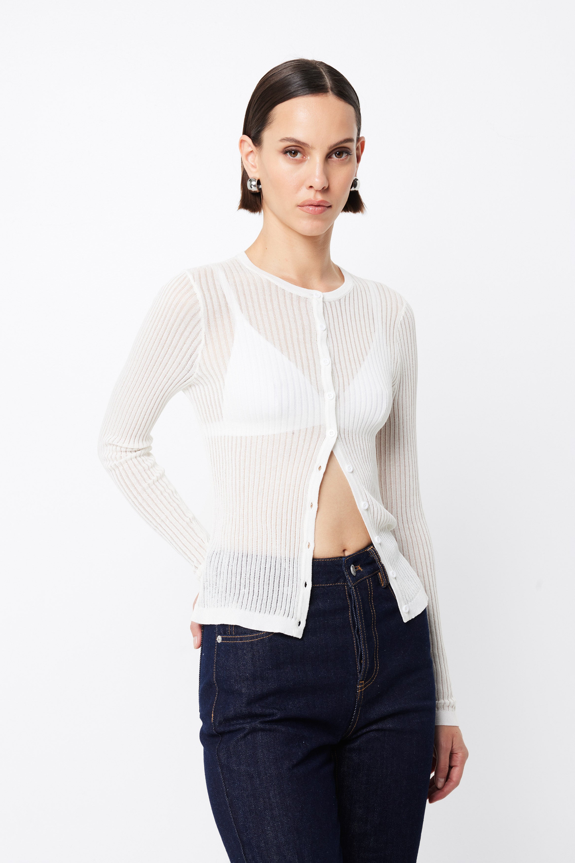 Herlipto ❤︎ Bristol Tweed Knit Cardigan Her lip to Bristol Tweed