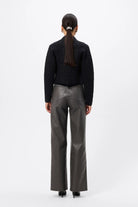 Carter Cardigan - Mossman | Black Crocodile Texture Knit Top | Image 8
