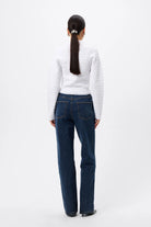 Carter Cardigan - Mossman | White Crocodile Texture Knit Top | Image 7