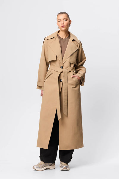 Franklin Trench Coat - Mossman | Tan Women's Longline Trench