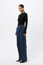 Lure Mesh Top - Mossman | Black Textured Long Sleeve Fitted Tee | Image 5