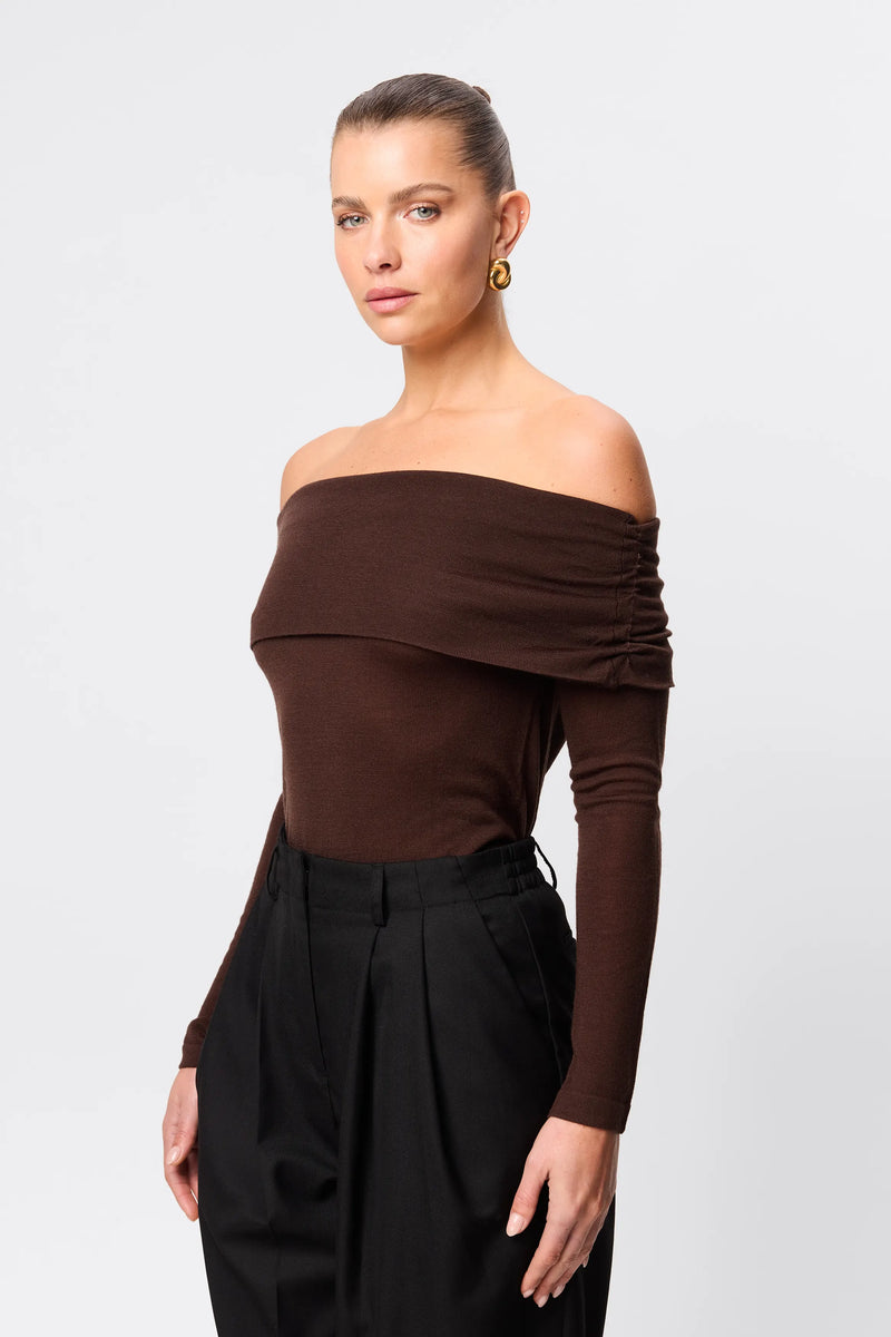 Maine Off Shoulder Merino Top