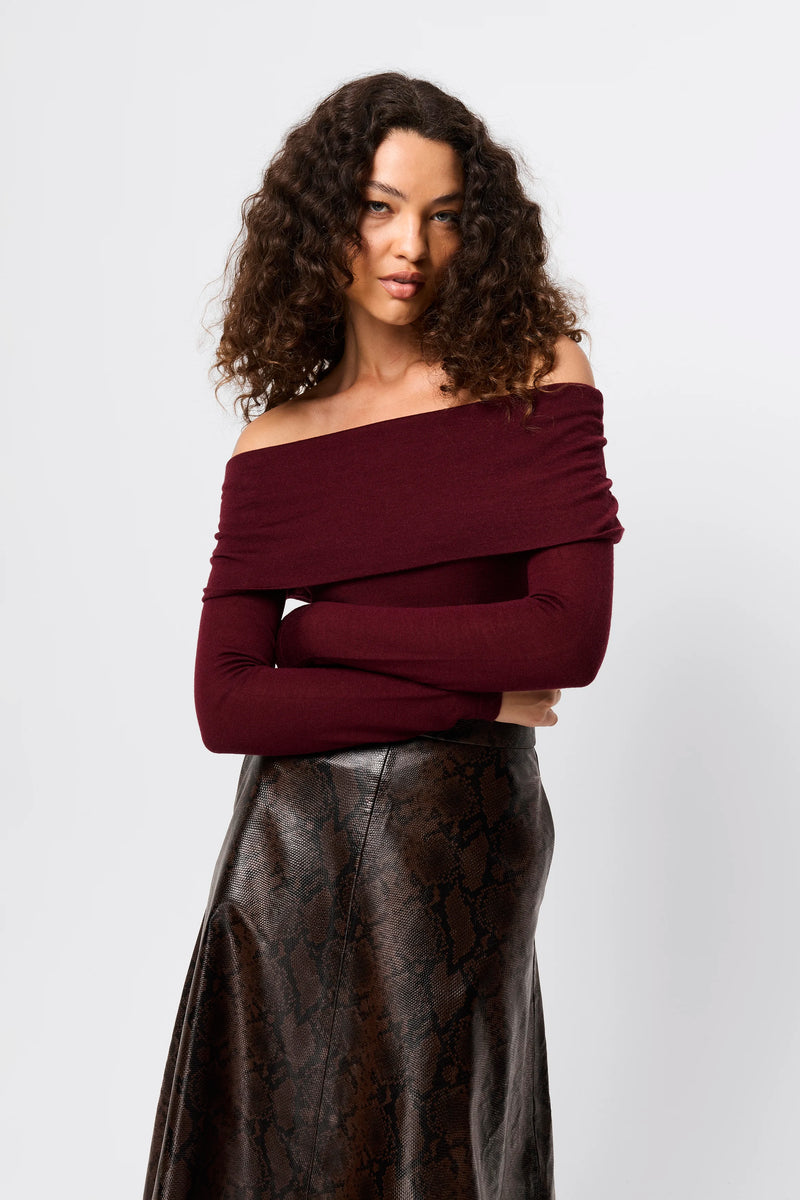 Maine Off Shoulder Merino Top