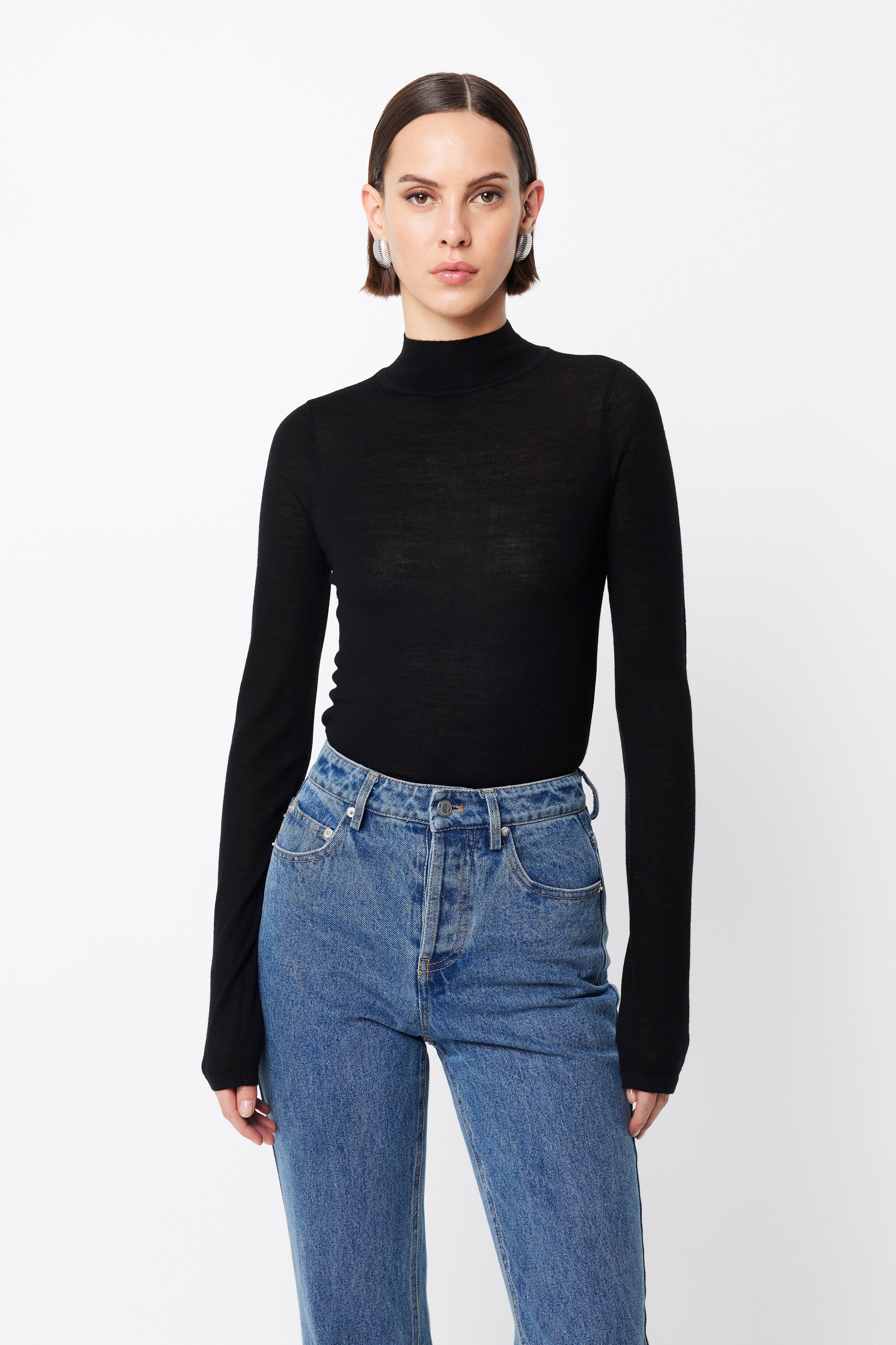Maine Turtleneck Merino Top