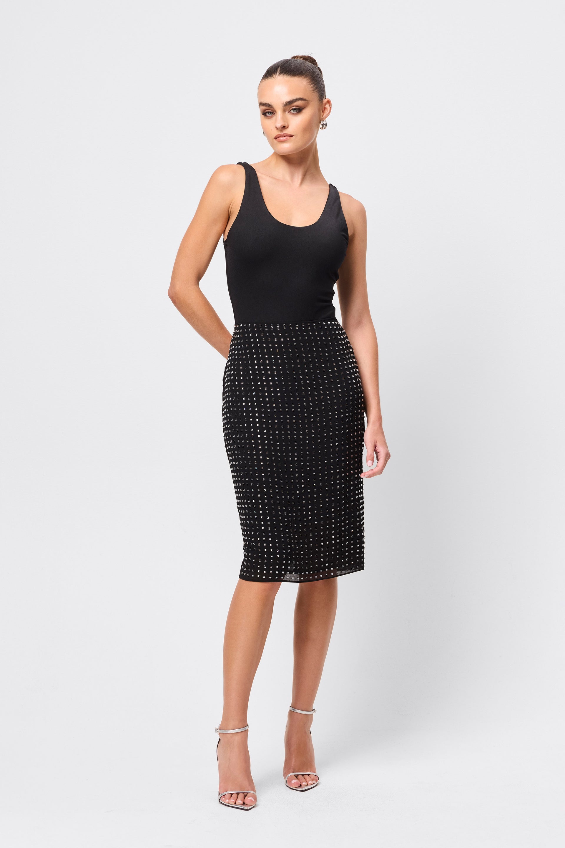 Stardust Pencil Skirt – Mossman - Main Image