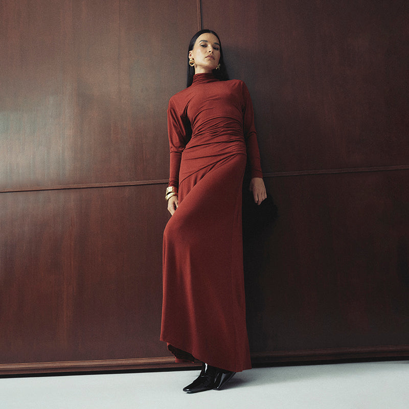 brown sweater dress Scalloped A-Line Color:Dusty Rose/Gold The Sadie Sweater Dress Console Geox Black Wedge Pumps
