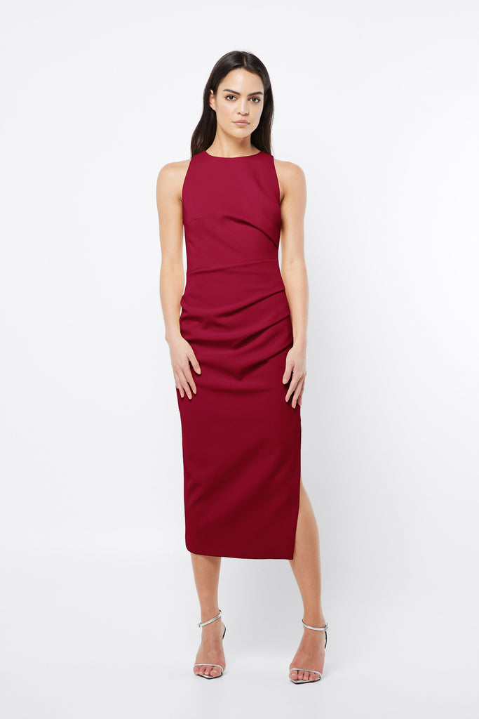 Splendour Tuck Midi Dress